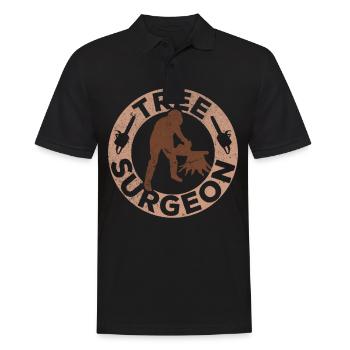Baumklettern Baumpfleger Arborist Baumkletterer - Männer Poloshirt - Schwarz - Vorne - Kai (181cm)