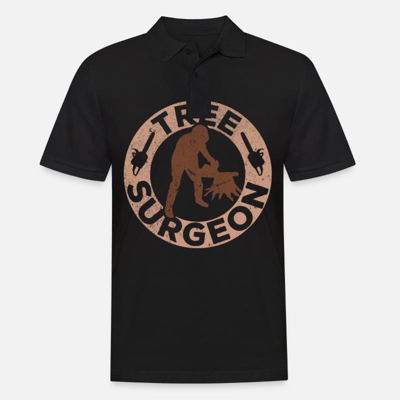 Baumklettern Baumpfleger Arborist Baumkletterer - Männer Poloshirt - Schwarz