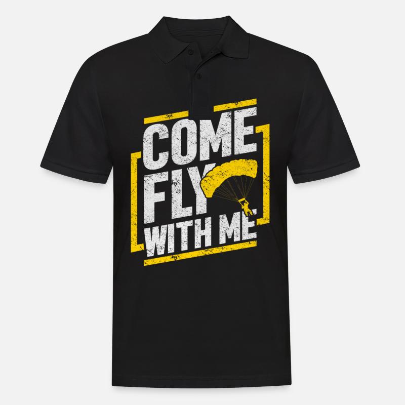 Skydiving Skydiving Sky Diving - Men's Polo Shirt - black