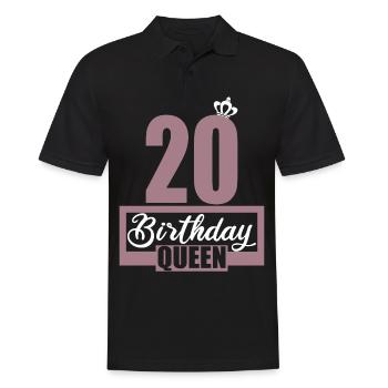 20th birthday 20 years 20th birthday child - Men's Polo Shirt - black - Front - Kai (181cm)