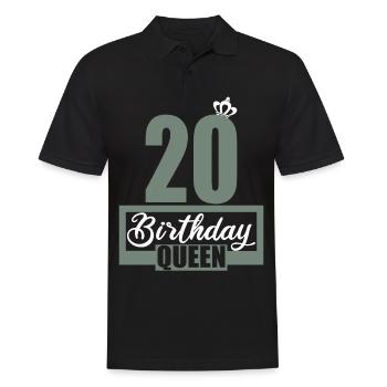 20th birthday 20 years 20th birthday child - Men's Polo Shirt - black - Front - Kai (181cm)