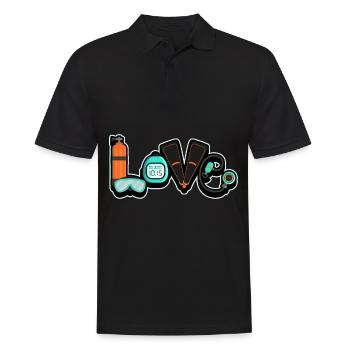 Diving Snorkeling Holiday Coral Reef Divers - Men's Polo Shirt - black - Front - Kai (181cm)