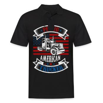 Truck Driver Truck Driver Truck Driver Trucker - Men's Polo Shirt - black - Front - Kai (181cm)