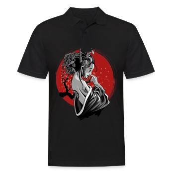 Japon Geisha - Polo Homme - noir - Devant - Kai (181cm)