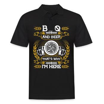 Grilling Grill Master BBQ Grill King - Men's Polo Shirt - black - Front - Kai (181cm)