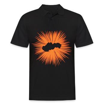 Slowakei - Männer Poloshirt - Schwarz - Vorne - Kai (181cm)