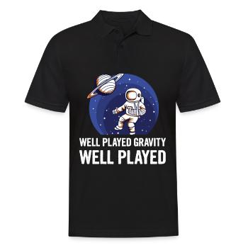 Gipsarm Design für einen Freund mit einem - Männer Poloshirt - Schwarz - Vorne - Kai (181cm)