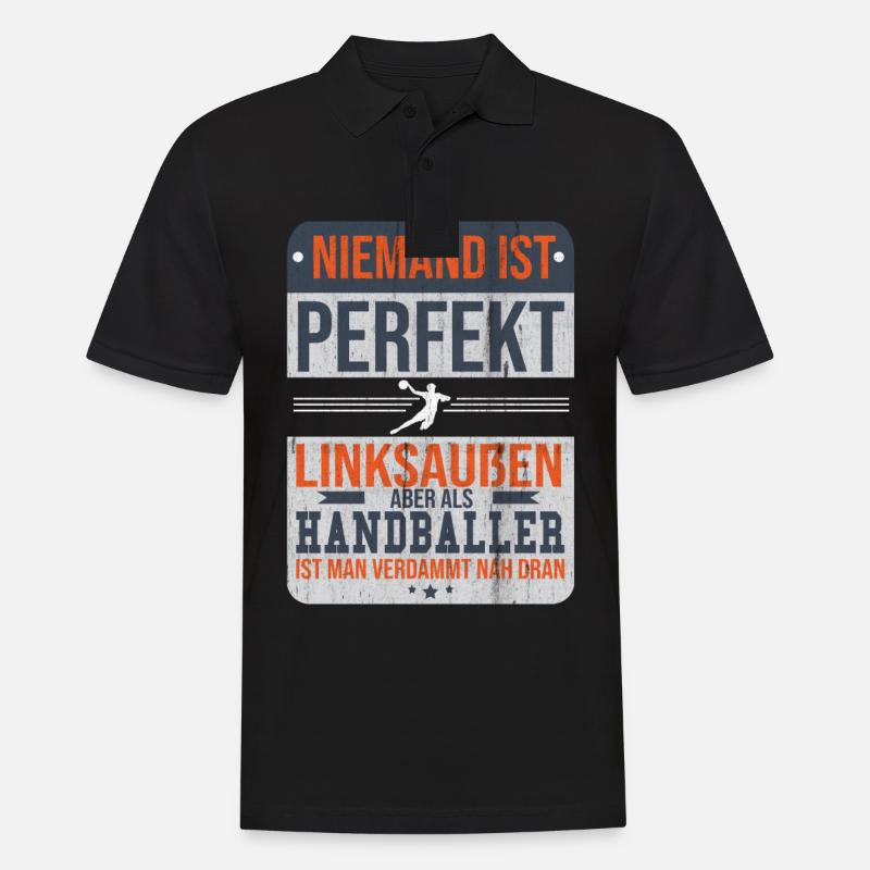 Handball - Männer Poloshirt - Schwarz