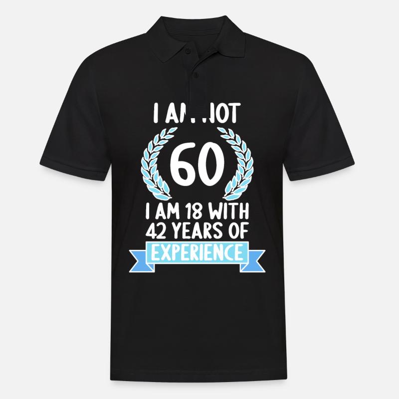 60 ans 60 ans 60 ans 60 ans 60 ans - Polo Homme - noir