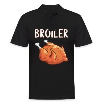 DDR Ostdeutschland Osten Ostalgie Ossi Broiler - Männer Poloshirt - Schwarz - Vorne - Kai (181cm)