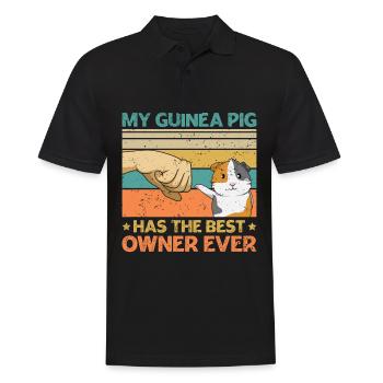 Cochon d’Inde disant pour un fan de cochon d’Inde - Polo Homme - noir - Devant - Kai (181cm)