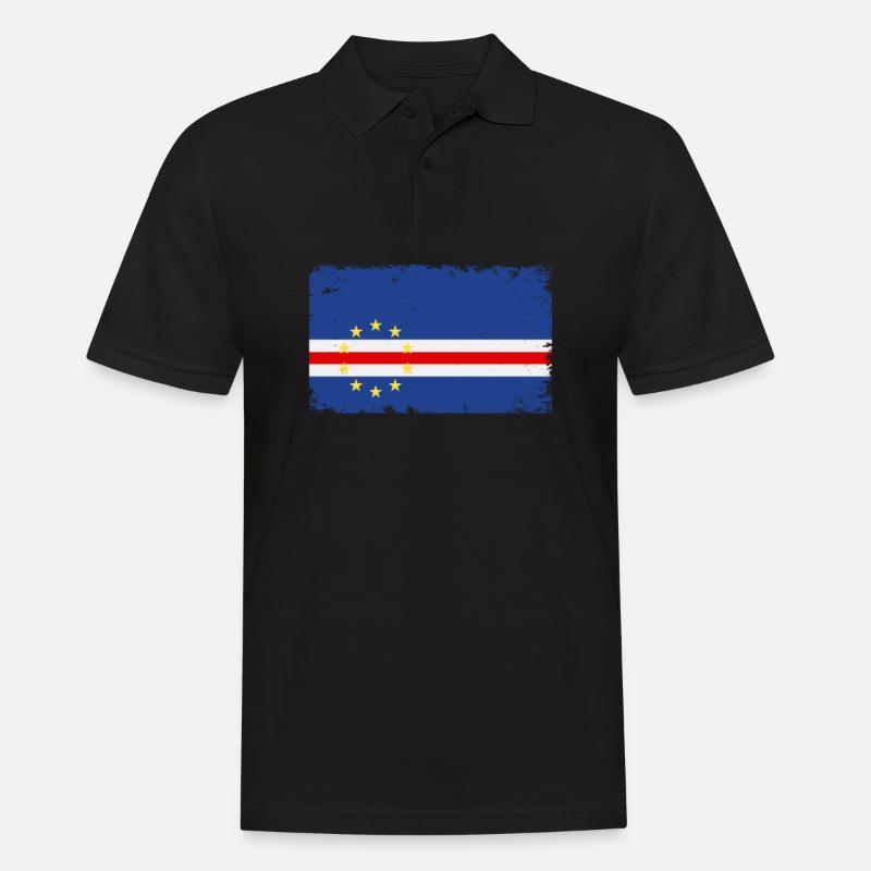 Drapeau Du Cap-Vert Drapeau Du Cap-Vert - Polo Homme - noir
