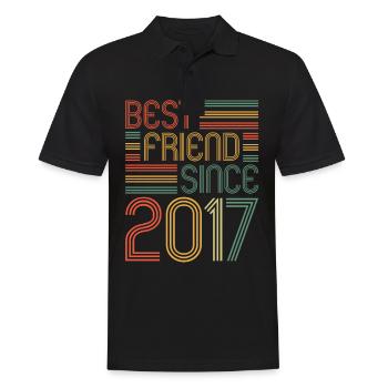 Best Friend Best Friend since 2017 - Men's Polo Shirt - black - Front - Kai (181cm)