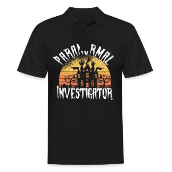 Geisterjäger Spukendes Haus Paranormal Halloween - Männer Poloshirt - Schwarz - Vorne - Kai (181cm)