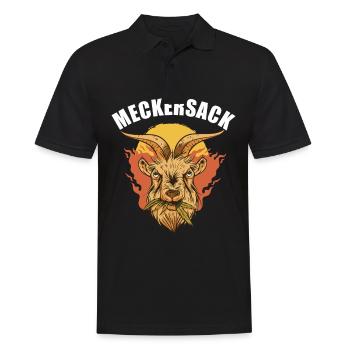 Mosern sich über alles Aufregen Meckern Meckersack - Männer Poloshirt - Schwarz - Vorne - Kai (181cm)