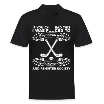Hockey sur glace Équipe de joueurs de hockey sur glace - Polo Homme - noir - Devant - Kai (181cm)