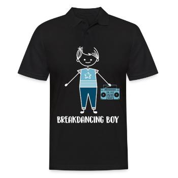 Breakdance Breakdancer Breakdancing - Männer Poloshirt - Schwarz - Vorne - Kai (181cm)