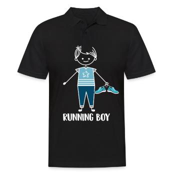 Jogging Running Running Coureurs - Polo Homme - noir - Devant - Kai (181cm)