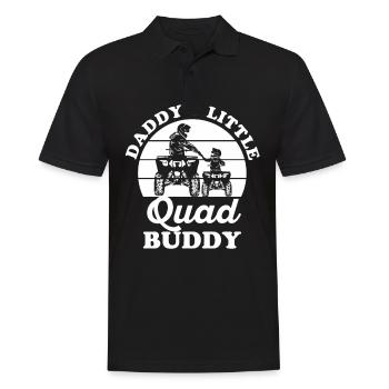 Daddy's little Quad Buddy Design für deinen Quad - Männer Poloshirt - Schwarz - Vorne - Kai (181cm)