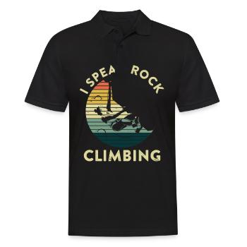 Climbing Mountaineering Climbers - Men's Polo Shirt - black - Front - Kai (181cm)