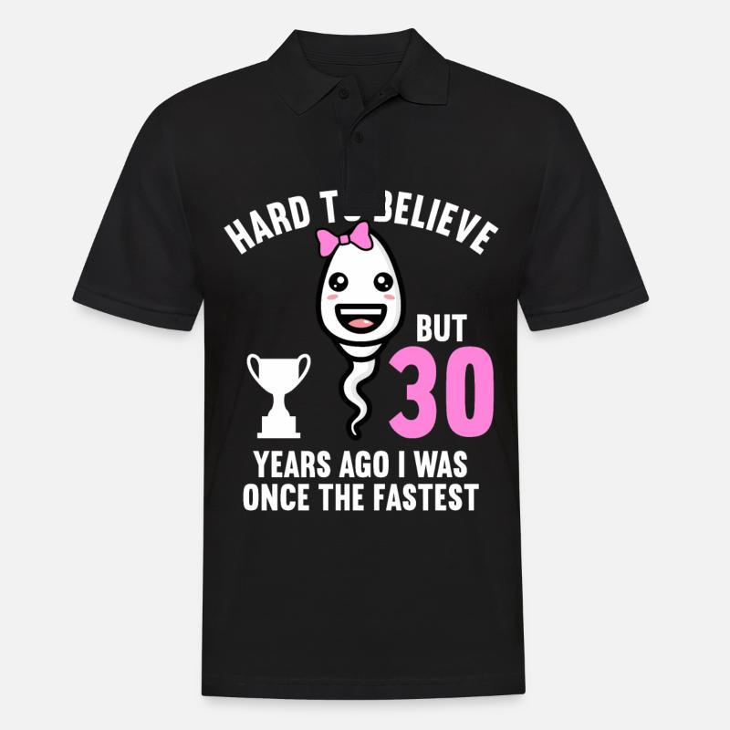 Il y a 30 ans 30 ans le plus rapide 30e anniversaire - Polo Homme - noir