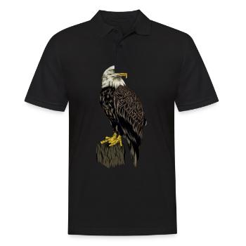 just a girl who loves eagles bird eagle - Men's Polo Shirt - black - Front - Kai (181cm)