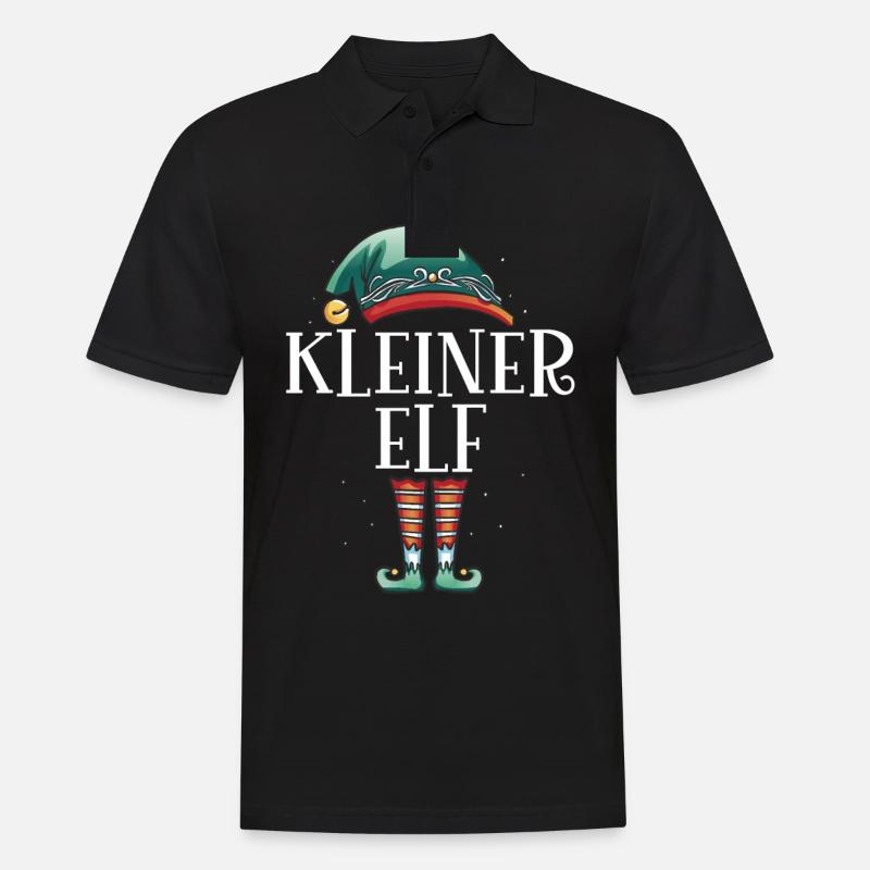 Weihnachten Partnerkostüm Kleiner Elf Elfe Elfen - Männer Poloshirt - Schwarz