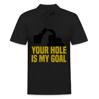 Pelle sur chenilles Excavatrice Excavatrice Désolé Machine de construction - Polo Homme - noir - Devant - Kai (181cm)