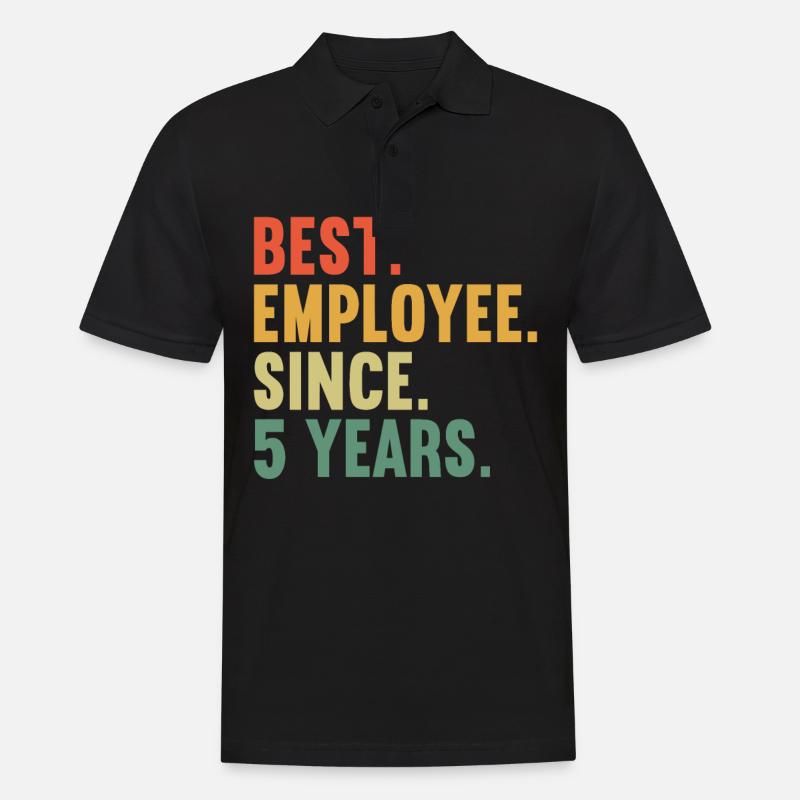 5 ans de service 5 ans de service anniversaire - Polo Homme - noir