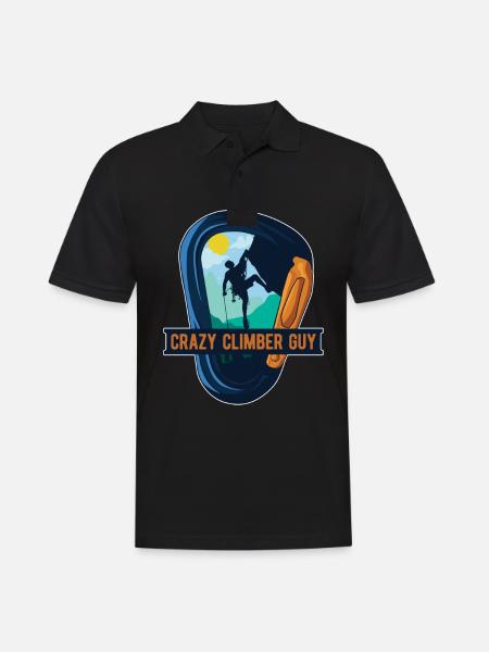 Climbing Mountaineering Climbers - Men's Polo Shirt - black