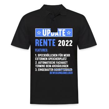 Ruhestand Rentnerin Rentner Rente 2022 - Männer Poloshirt - Schwarz - Vorne - Kai (181cm)