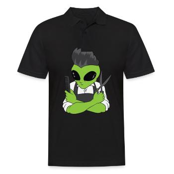 Barbier Alien - Polo Homme - noir - Devant - Kai (181cm)