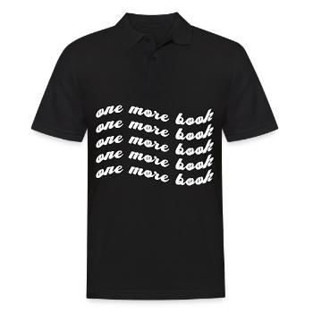 Funny One More Book Nerds Book Worm Library - Männer Poloshirt - Schwarz - Vorne - Kai (181cm)