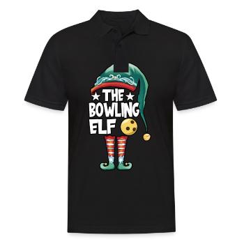 Noël Le Bowling Elf Costume Bowlers Bowling - Polo Homme - noir - Devant - Kai (181cm)