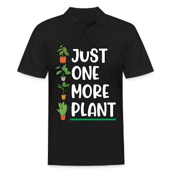 Gardener Just One More Plant Planting Plant - Männer Poloshirt - Schwarz - Vorne - Kai (181cm)