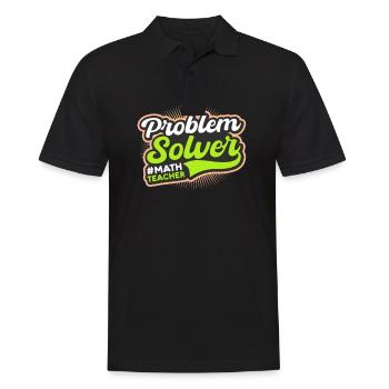 Professeur de mathématiques Résolution de problèmes - Polo Homme - noir - Devant - Kai (181cm)