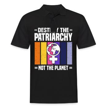 Feminism Equality Women's Power Slogan - Men's Polo Shirt - black - Front - Kai (181cm)