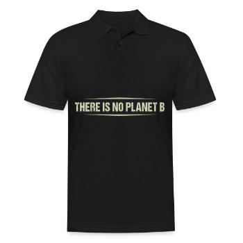 There Is No Planet B Earth Day Anniversary - Männer Poloshirt - Schwarz - Vorne - Kai (181cm)