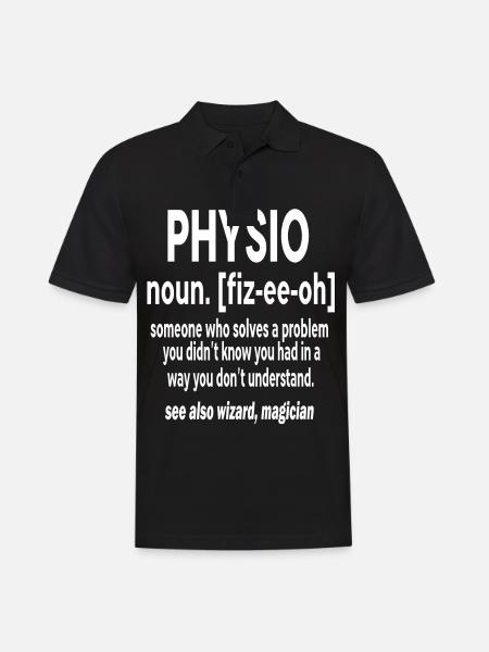 Fysioterapeut Fysioterapeut Fysioterapi - Herre poloshirt - sort