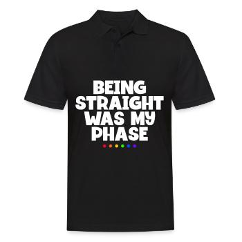 Being Straight Was My Phase Funny LGBT Pride Month - Männer Poloshirt - Schwarz - Vorne - Kai (181cm)