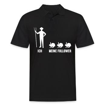 Me and my followers rabbit rabbits - Men's Polo Shirt - black - Front - Kai (181cm)