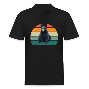 Bears Forest Honey Bear Cave Bearskin Polar Bear Brown - Men's Polo Shirt - black - Front - Kai (181cm)