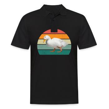 Ducks Swimming Fly Waddle Rubber Duck Duck - Men's Polo Shirt - black - Front - Kai (181cm)