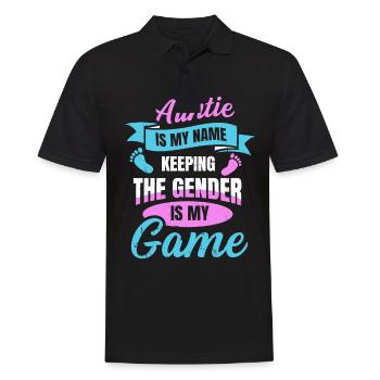 Gender Reveal Zitat für eine Hüterin des - Männer Poloshirt - Schwarz - Vorne - Kai (181cm)