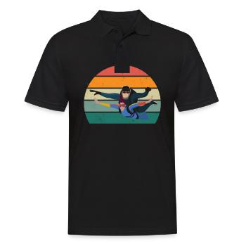 Parachutes Skydiving Skydivers - Men's Polo Shirt - black - Front - Kai (181cm)