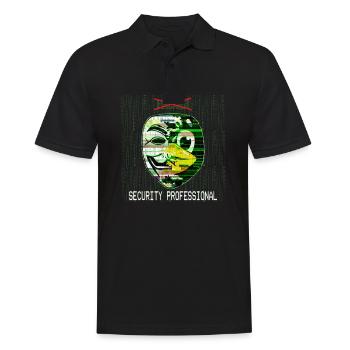 Kein Hacker mehr - Cyber Security Professional - Männer Poloshirt - Schwarz - Vorne - Kai (181cm)