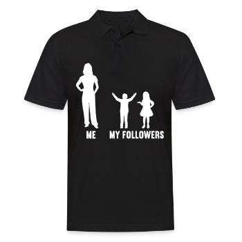 Moi et mes disciples pour les femmes fils et fille - Polo Homme - noir - Devant - Kai (181cm)