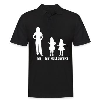 Moi et mes disciples pour les filles filles femmes - Polo Homme - noir - Devant - Kai (181cm)