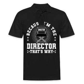 Director Filmmaker Feature Film Film - Men's Polo Shirt - black - Front - Kai (181cm)