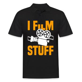Regisseur Filmemacher Spielfilm Film - Männer Poloshirt - Schwarz - Vorne - Kai (181cm)